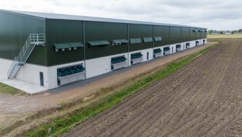 Een grote bewaarschuur voor o.a aardappelen en uien