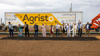 Ceremonie start fabriek Agristo Grand Forks