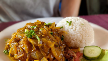 Senegalese Poulet Yassa op basis van kip met uien