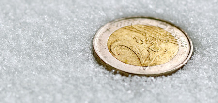 winter financieel euro ijs