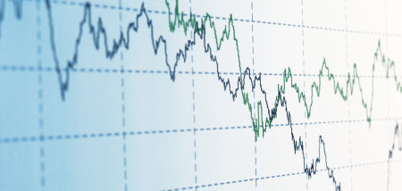 financieel grafiek beurs