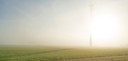 akkerbouw windenergie windmolen mist