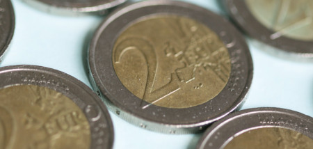 financieel euro munt