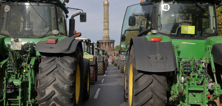 Les agriculteurs allemands protestent contre Berlin