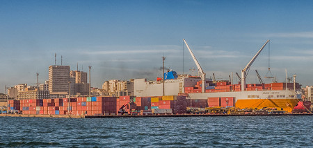 uienexport container Senegal Dakar boot