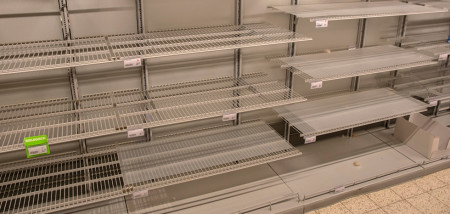 supermarkt Coronavirus hamsteren