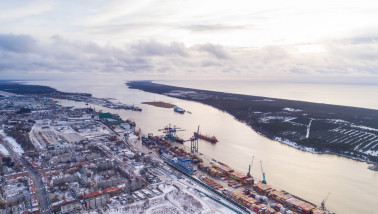 port d'exportation navire Klaipeda Lituanie