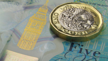 Britse pond munt en bankbiljet