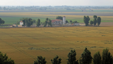 Italie Terres agricoles paysage de la vallée du Pô