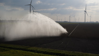 Beregening van akkerland