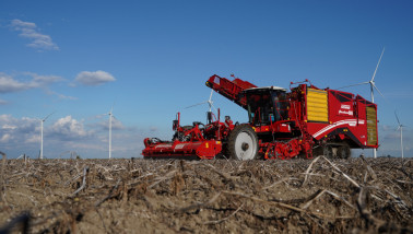 Oogst van aardappelen, akkerbouw