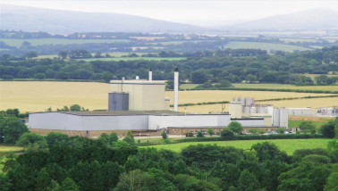 Taw Valley Creamery van Arla Foods, met zicht op de zuivelverwerkingslocatie.