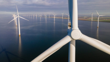 Windmolenpark op zee