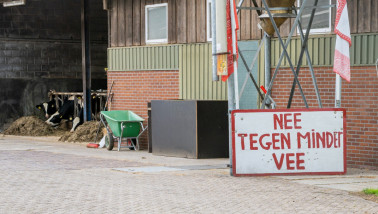 Boerenprotest op melkveehouderij