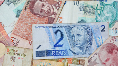 Braziliaanse real bankbiljetten, officiële valuta van Brazilië