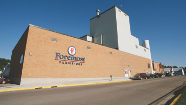 Foremost Farms kaasfabriek in Richland Center, Wisconsin, zuivelverwerkingsbedrijf
