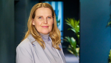 Tjarda Klimp, CEO van Vion Food Group, bij het hoofdkantoor in Boxtel, Nederland