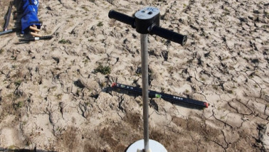 RhoC-sensor meet de bulkdichtheid van de bodem, precisielandbouwtechnologie voor veldanalyse