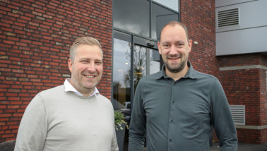 Farmel directie. Aris van Ommeren (Links) en Johan Westhoff (financ. directeur)