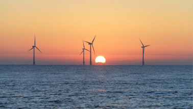 Windmolenpark op de Noordzee