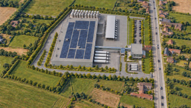 Een impressie van een geplande kaasmakerij van A-ware in Pajottegem
