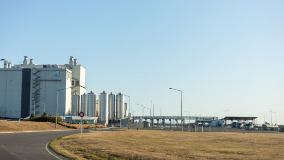 Fonterra locatie in Darfield, Nieuw-Zeeland, zuivelverwerkingsbedrijf voor melk en zuivelproducten