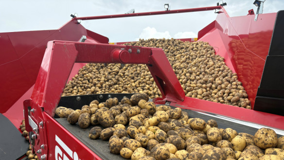 Aardappelen laden en lossen