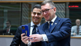 Premier Rob Jetten met Ests premier Kristen Michal